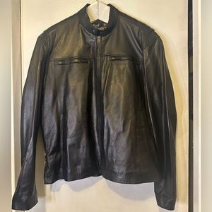 Men’s Black Real Leather Jacket